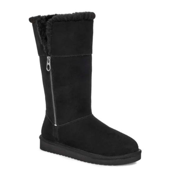 Koolaburra Shoes - Koolaburra Black Winter Boots Shearling-Lined